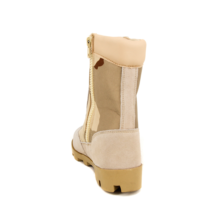 En daim divisé cuir panama caoutchouc semelle armée bottes du désert tactique 7272