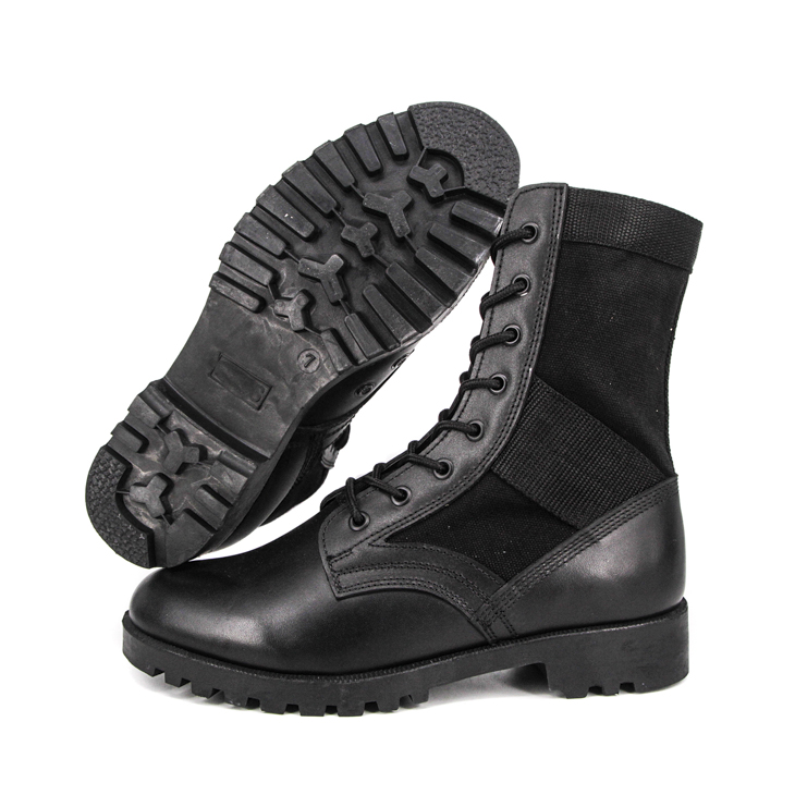 Bottes de jungle militaire tactique noire au Royaume-Uni 5237
