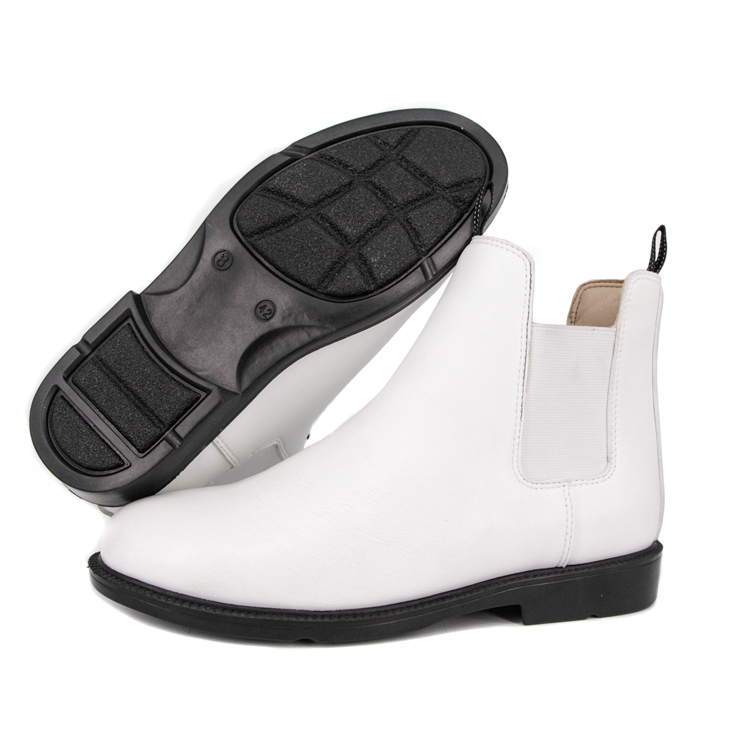Cow Leather Slip White Fashion Office Chaussures 1251