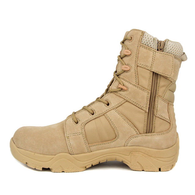 Hommes spéciaux résistants au glissement avec des bottes désertiques à fermeture éclair 7279