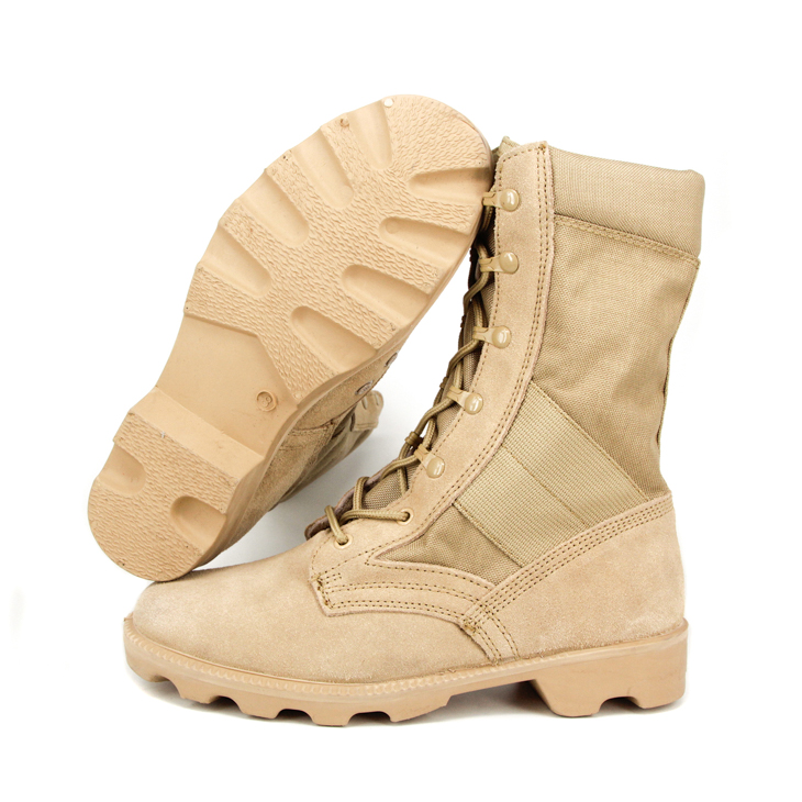 Sole de la mode en caoutchouc Bottes de désert en cuir de vache 7253