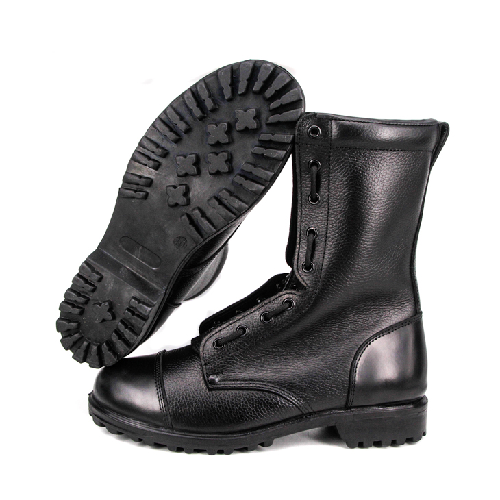 US Uniform Black authentine Navy Military Military Full Leather Boots 
