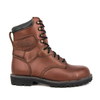 Bottes en cuir complet militaire de la cheville féminine 6274