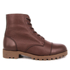 Bottes en cuir en cuir complet de grain de l'armée brun rouge 6107