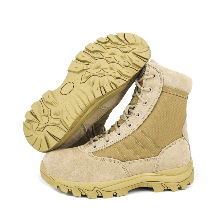 Bottes de désert jaune tactique des jeunes 
