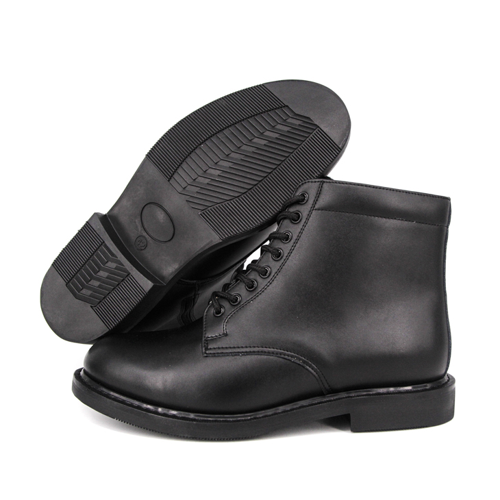 Patrol Zipper Army Boots en cuir complet 6109