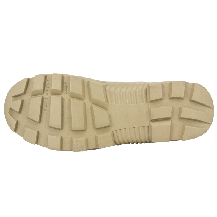 Bottes de désert en cuir kaki de mode 7106