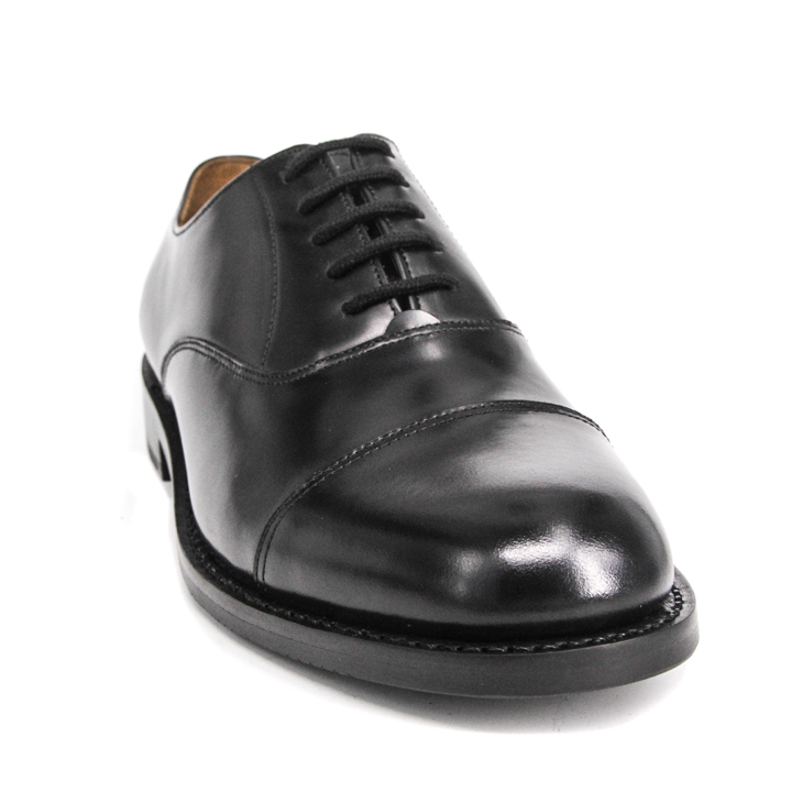 Chaussures de bureau à plat noir 1202