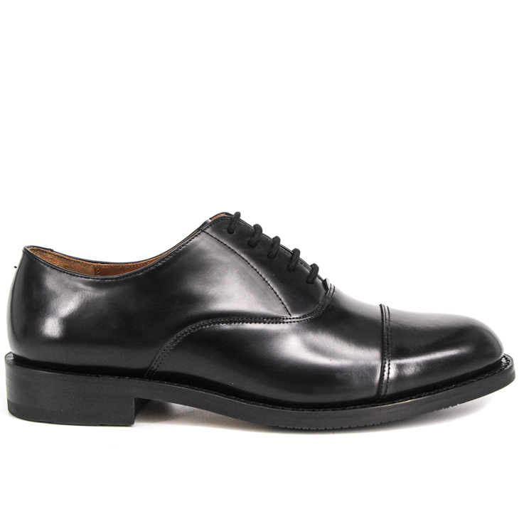 Chaussures de bureau à plat noir 1202