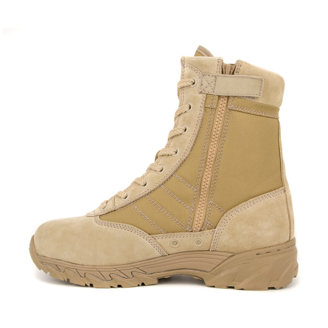 Police d'usine Allemagne Bottes de désert en cuir 7241