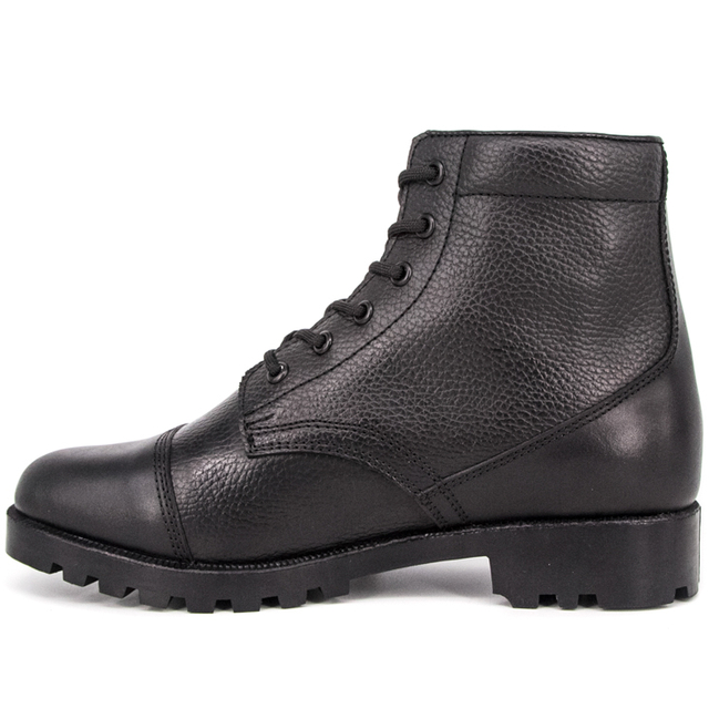 Boots de police militaire de haute qualité Boots en cuir complet 6116