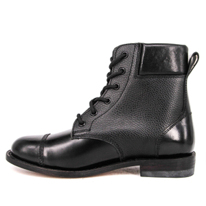 Nouvelles bottes en cuir entièrement matelassé noir pour la randonnée 6117