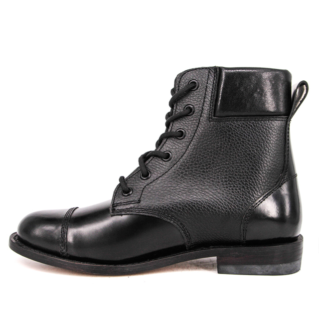 Nouvelles bottes en cuir entièrement matelassé noir pour la randonnée 6117