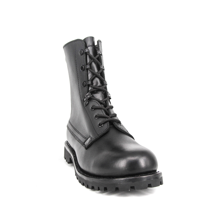 Police britannique travaillant des bottes en cuir complètes 6222