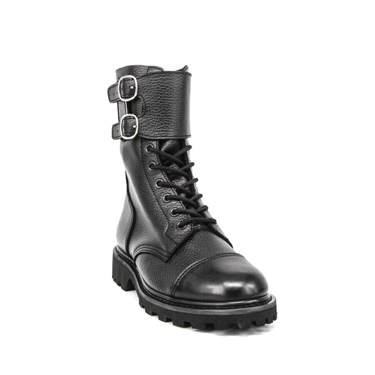 Bottes en cuir en relief de l'armée de la France 6225
