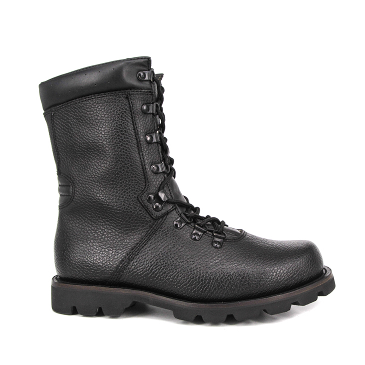 Patrol Boots en cuir militaire en relief 6283