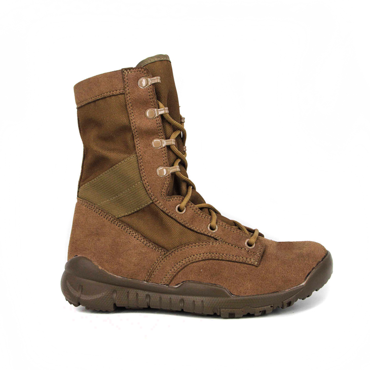 Milforce brun bon prix bottes du désert militaire pour hommes 7273