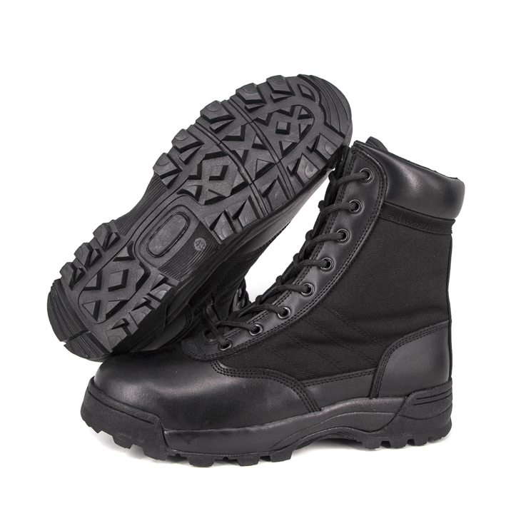 Bottes tactiques militaires noires masculines légères de l'armée 