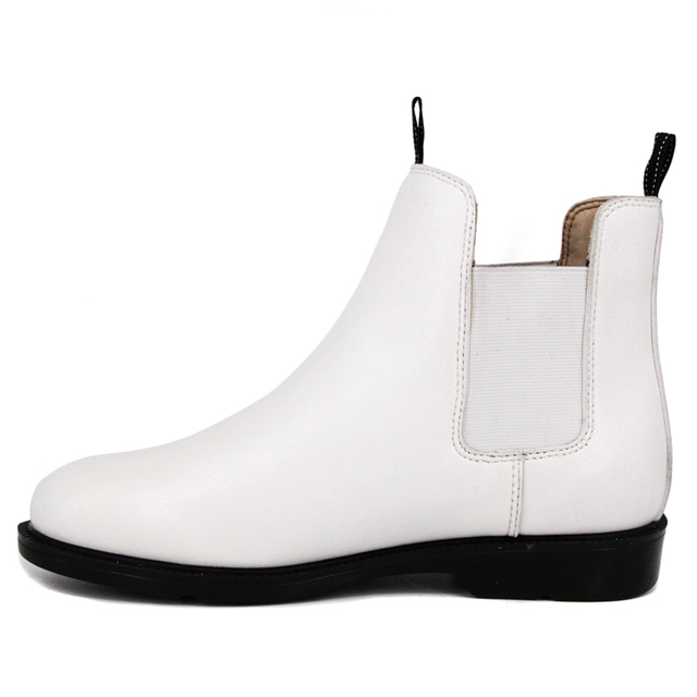 Cow Leather Slip White Fashion Office Chaussures 1251