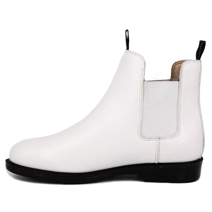 Cow Leather Slip White Fashion Office Chaussures 1251