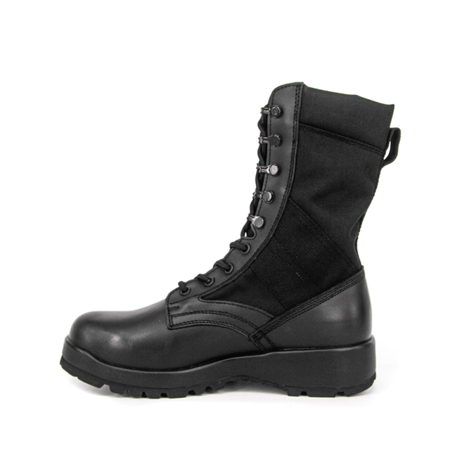 Bottes de jungle tactique en cuir noir de haute qualité 5229