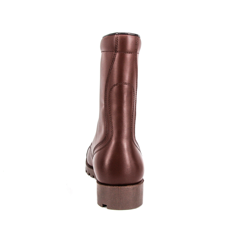 Rouge brun pas cher vintage militaire australie bottes en cuir complet 6259