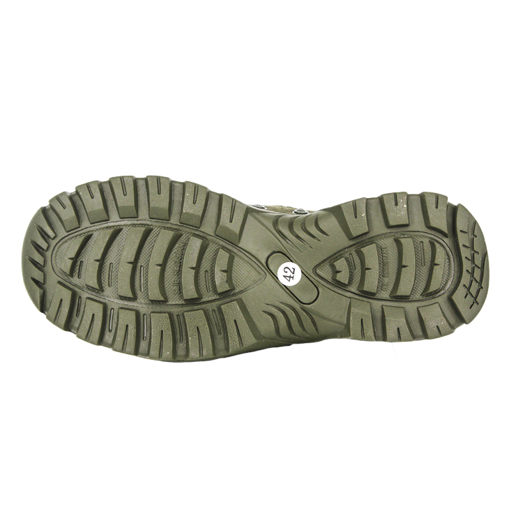 Bottes de désert de l'armée verte en daim 7102