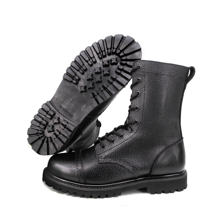 Grain de patrouille de l'armée Bottes en cuir 6205