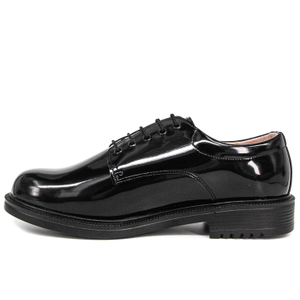 Uniform Chaussures de bureau de police en cuir brevet en gros 1281