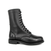 Bottes de cuir authentique noir de l'armée masculine 6276