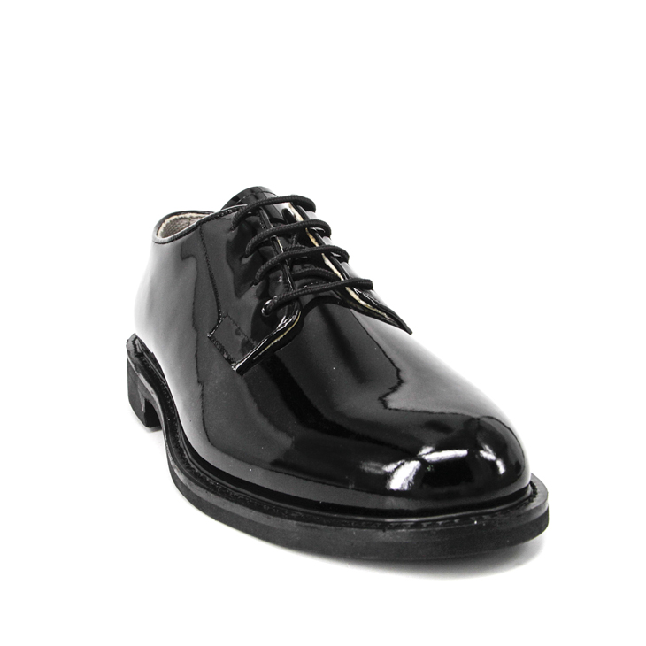 Chaussures de bureau en cuir breveté d'Oxford imperméable 1268