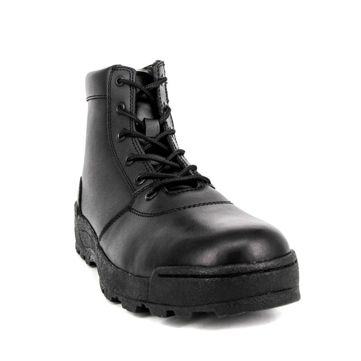 Bottes de cuir tactique en cuir complet de qualité antidérapante 6103