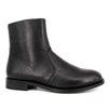 Type de cheville en cuir noir Slip résistant en caoutchouc Sole Chaussures de bureau 1247