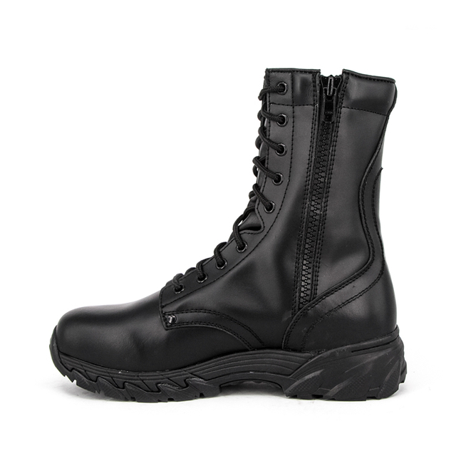 Bottes en cuir complet de tactique noir durable 6235 