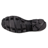 Bottes de cuir en cuir complet de combat noir.
