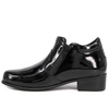 Chaussures de bureau brillantes en cuir bas brevet à talon 1113