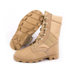 Bottes militaires khaki de la police de la police 7238