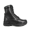 Hommes combattant les bottes en cuir complet militaire noir 6284