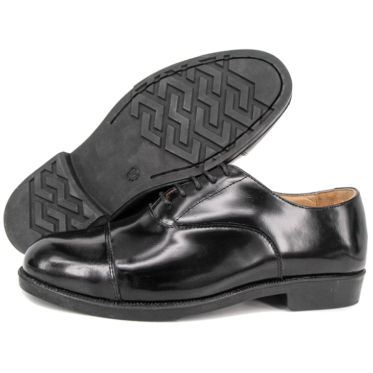 Chaussures de bureau en cuir noir de qualité supérieure 1253