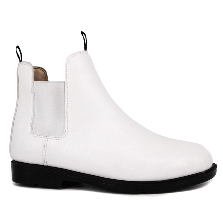 Cow Leather Slip White Fashion Office Chaussures 1251