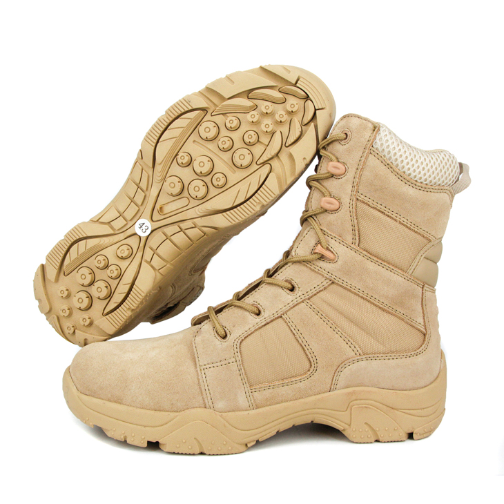 Hommes spéciaux résistants au glissement avec des bottes désertiques à fermeture éclair 7279