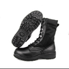 Bottes de jungle tactique en cuir noir de haute qualité 5229