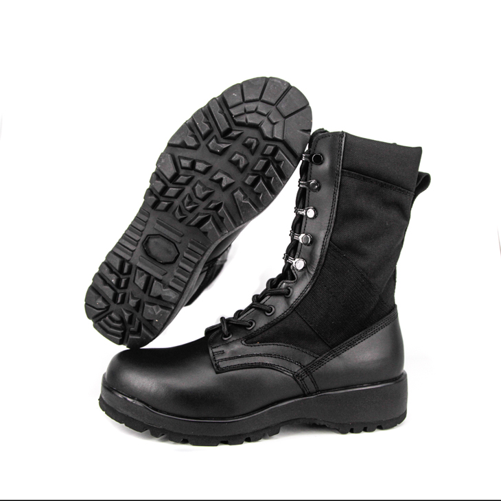 Bottes de jungle tactique en cuir noir de haute qualité 5229
