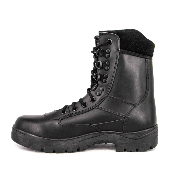 Police coréenne japonaise Bottes en cuir en cuir complet 6249