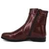Chaussures de bureau en cuir brun rouge à la cheville 1248