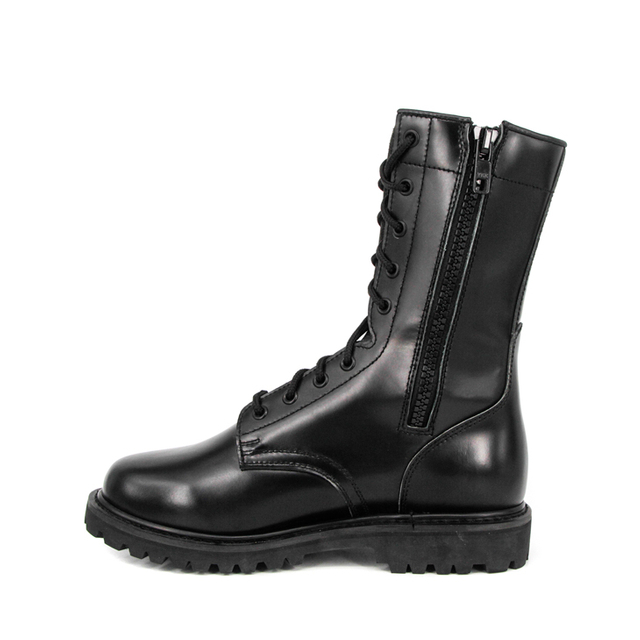 Bottes de cuir complet à infanterie à zip long 6203
