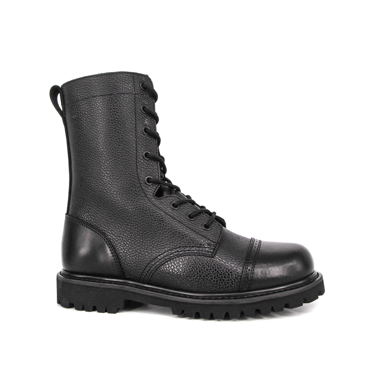 Grain de patrouille de l'armée Bottes en cuir 6205