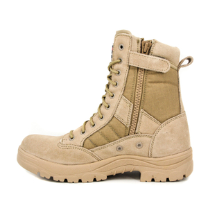Bottes de désert militaire de couleur de couleur de sable 