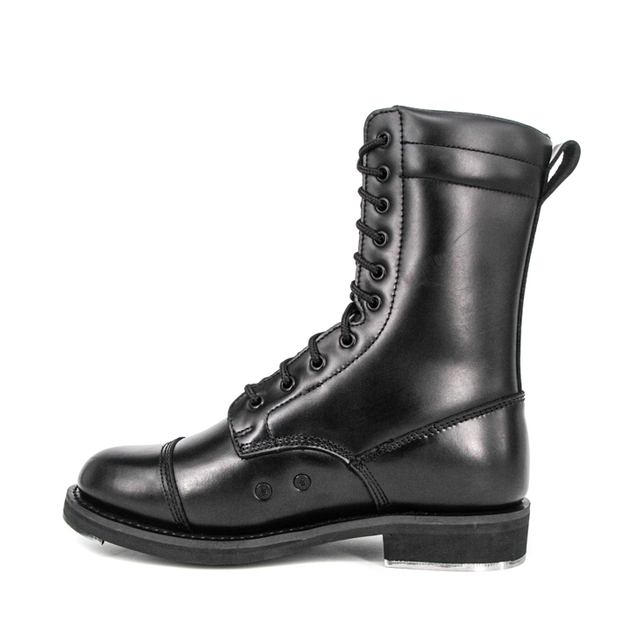 Ritual britannique durable Grain Top Full Cuir Boots Military