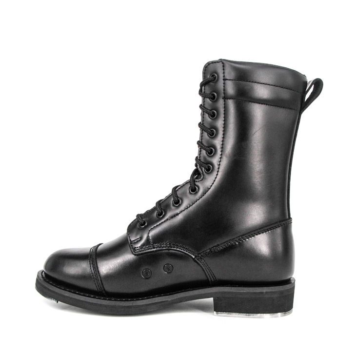 Ritual britannique durable Grain Top Full Cuir Boots Military